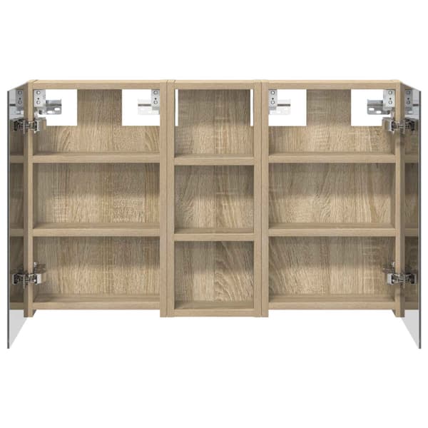 Badrumsskåpsset 3 st 80 x 10,5 x 50 cm Konstruerat trä