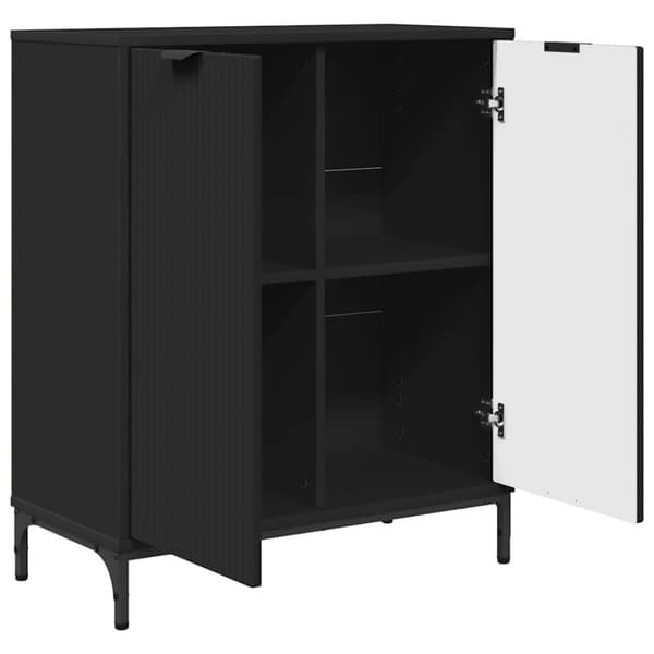 Sideboard Svart 69,5 x 33 x 82 cm Konstruerat trä