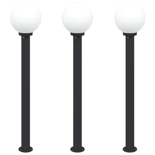 Pollare 3 st 120 cm svart IP44