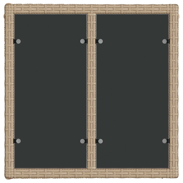 Trädgårdsoffset 12 pcs Beige konstrotting
