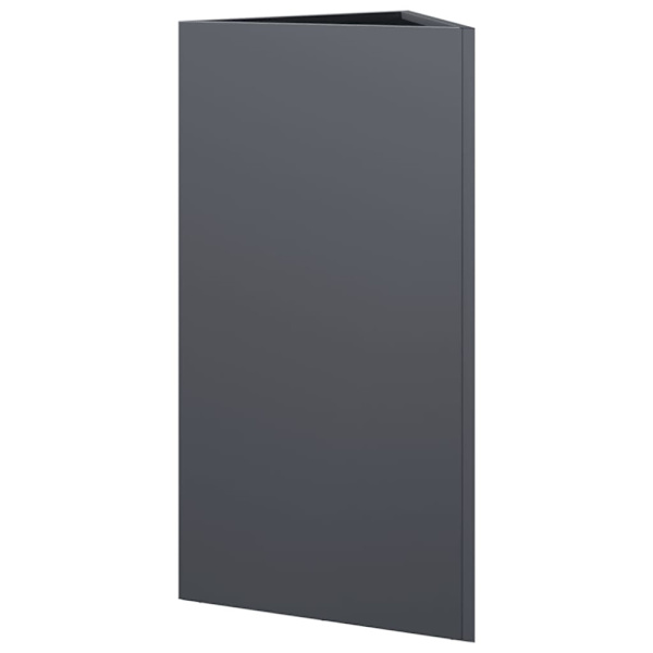 Odlingslåda antracit triangulär 40x34,5x75 cm stål