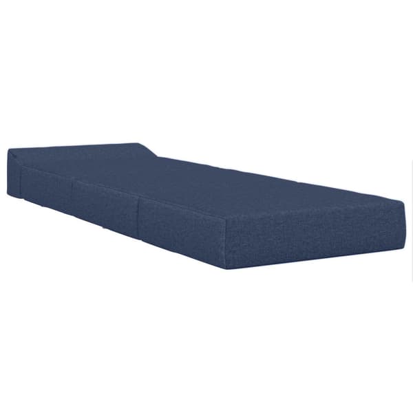 Fällbar Soffbed Blå 200 x 70 x 10 cm Tyg
