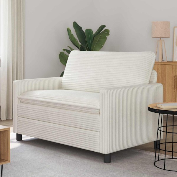 Soffa Gräddvit 126 x 81 x 87,5 cm Polyester