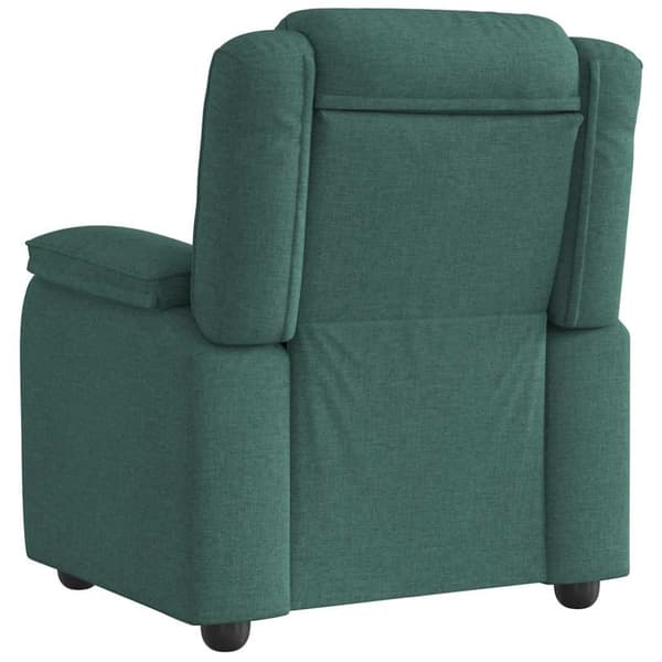 Reclinerfåtölj mörkgrön tyg