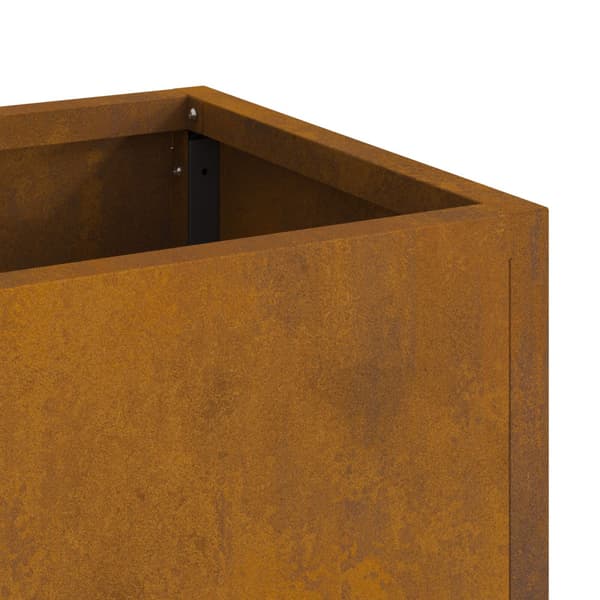 Höjdträdgårdsplanterare Rostig 60 x 26 x 45 cm