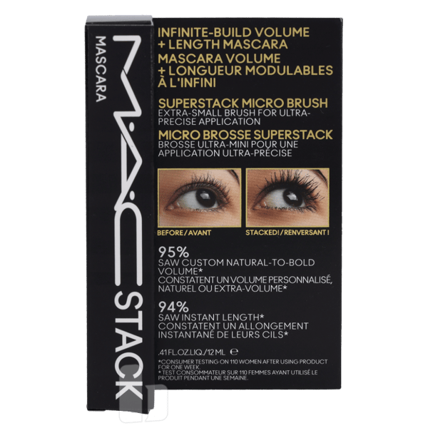 MAC Stack Micro Mascara 12 ml Dam