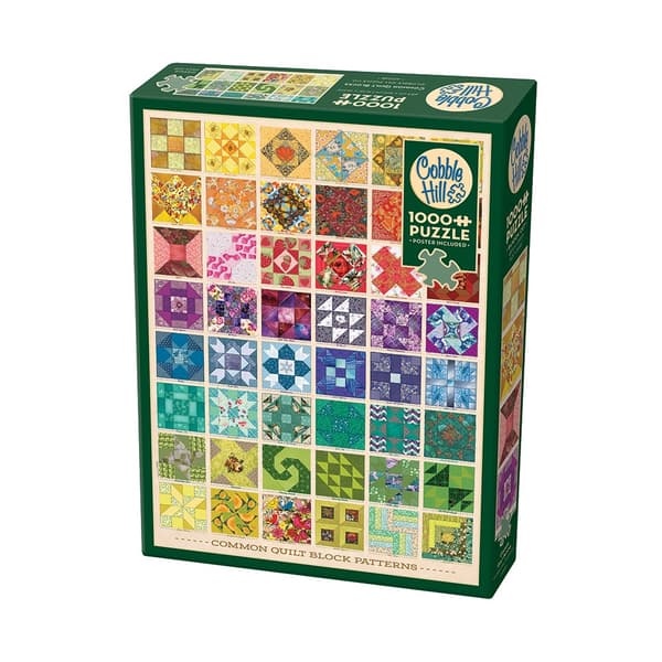 Common Quilt Blocks, Pussel, 1000 bitar, Cobble Hill