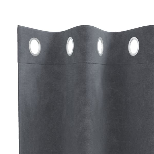 Gardiner 2 st Ljusgrå 140 x 140 cm Sammet