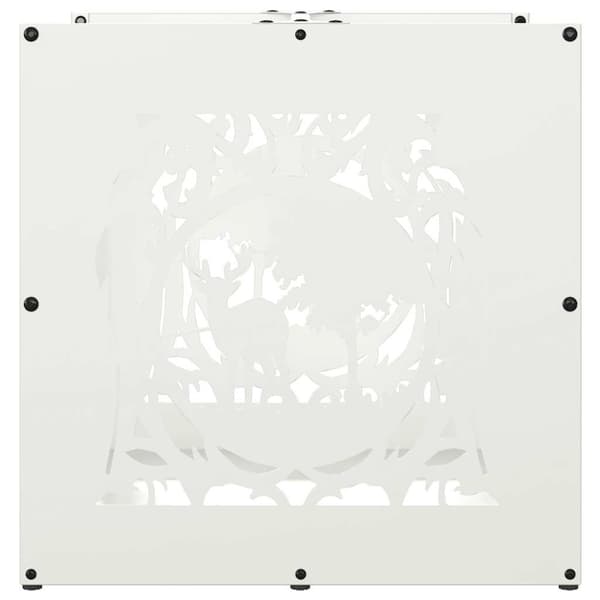 Vedställ vit 40x40x40 cm kallvalsat stål