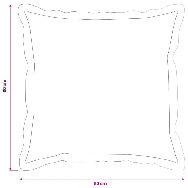 Kuddöverdrag 2 st HOUTEN Mörkgrå 80 x 80 cm Chenilletyg