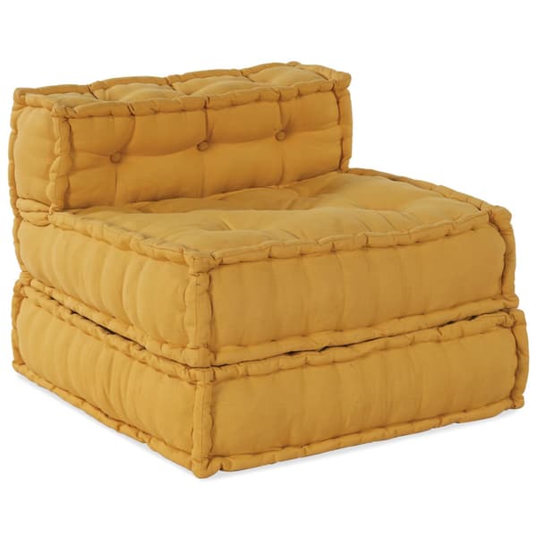 Modulsofa enhet Tyg Gul 210 x 140 x 56 cm