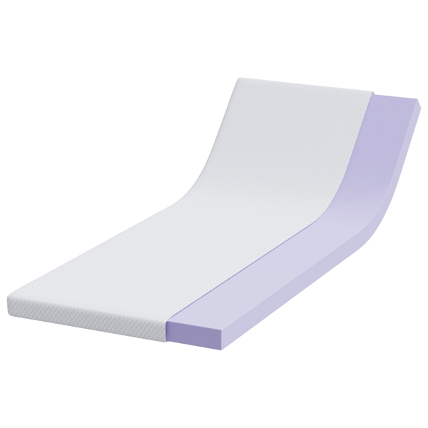 Memory foam madrass toppers 80 x 200 cm Thick Mjuk Vit