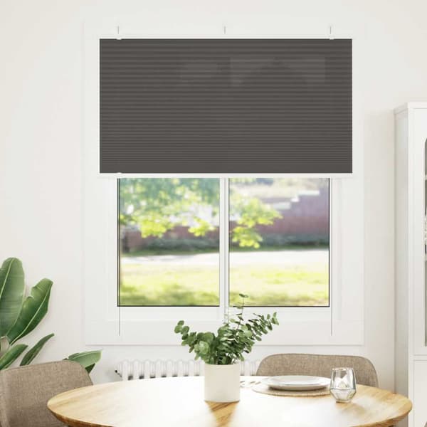 Plisserad persienn svart 110x100 cm tyg bredd 109,4cm polyester