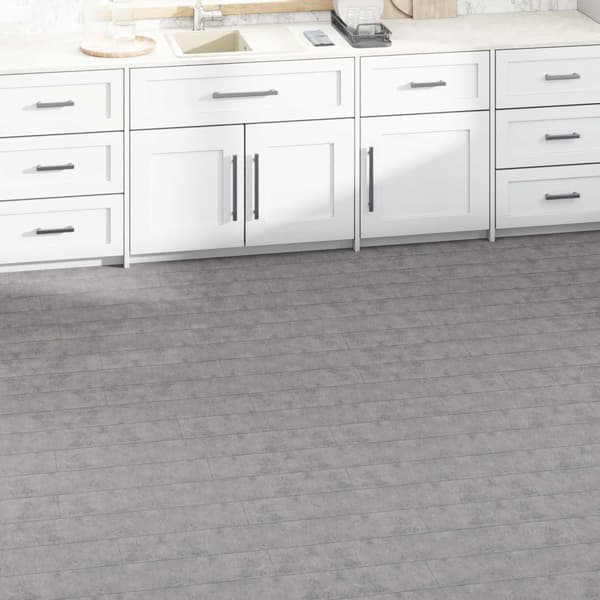Golvplankor 36 pcs Cement Brun 5,02 m² PVC