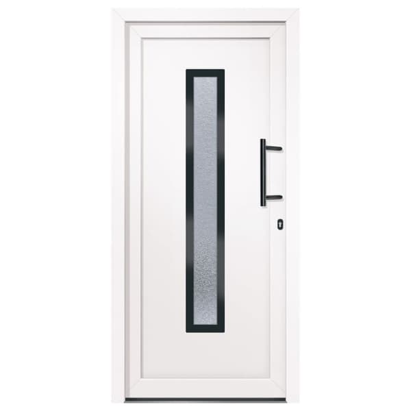 Ytterdörr vit 98x208 cm PVC