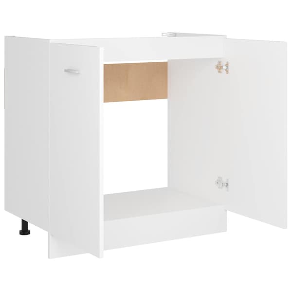 Underskåp för diskho “Lyon” vit 80x46x81,5 cm konstruerat trä