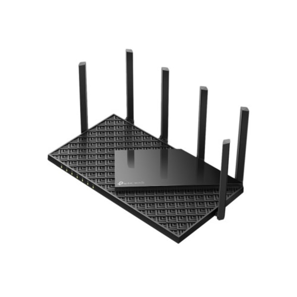 TP-Link Archer AXE75 V1 - trådlös router - Wi-Fi 6 - skrivbordsmodell Svart