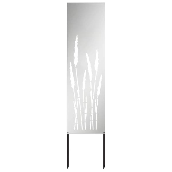 Trädgårds integritetsskärm Silver 32 x 140 cm Galvaniserat stål
