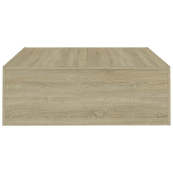 Soffbord sonoma-ek 100x100x35 cm konstruerat trä
