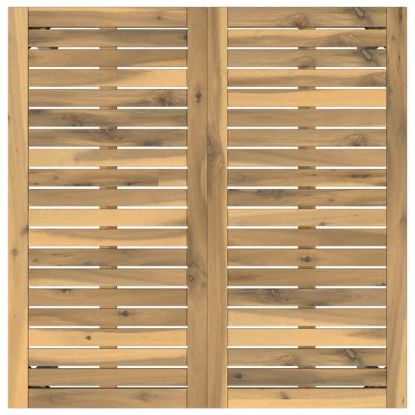 Trädgårds Middagsbord Vit och svart 80 x 80,5 x 75 cm