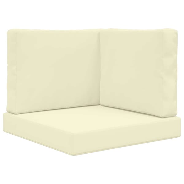 Utomhus Soffa Kudde 3 pcs Kräm Polyester