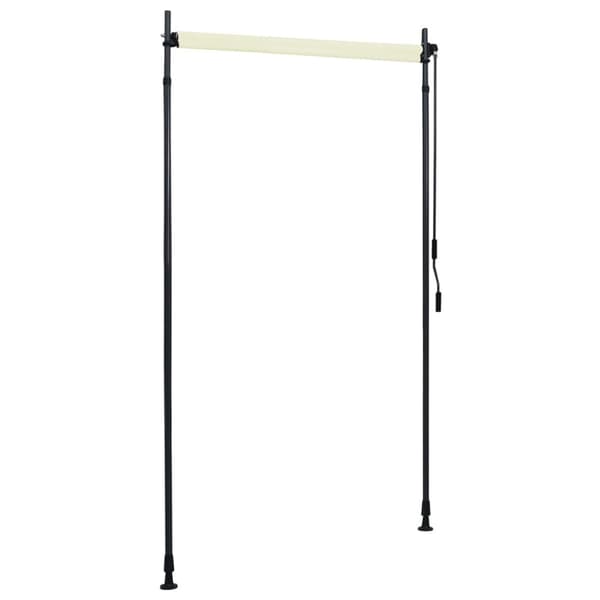 Rullgardin utomhus 120x270 cm gräddvit