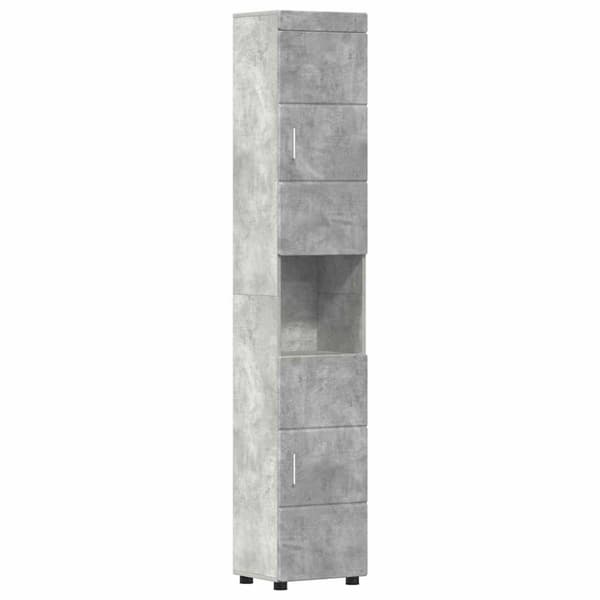 Badrumsmöbelset TULUM 5 st Betonggrå 60 x 34 x 63 cm