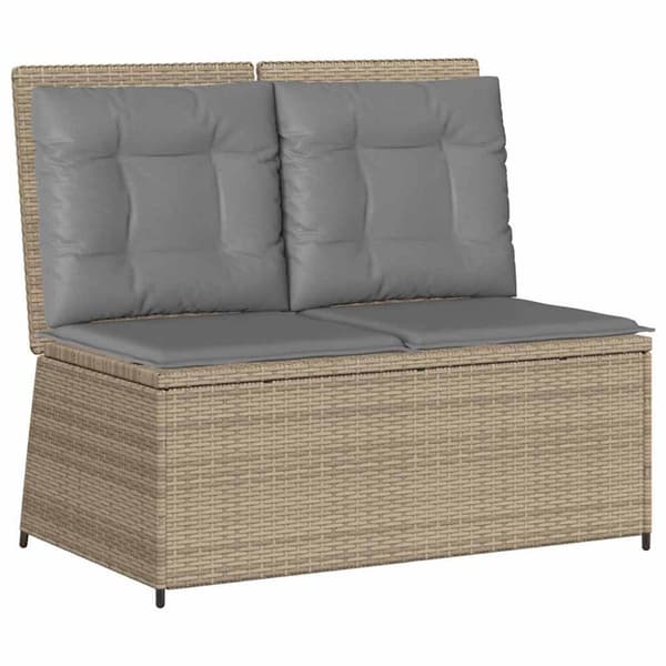 Trädgårdsbänk Beige konstrotting