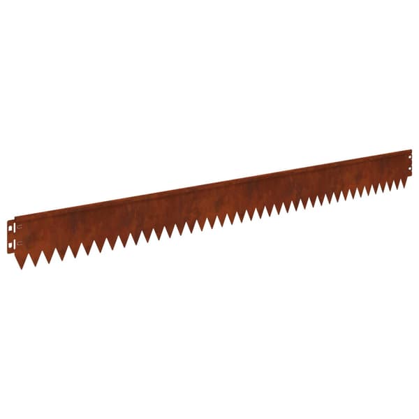 Kant för gräsmatta 10 pcs 103 x 10 cm Stål Rostig