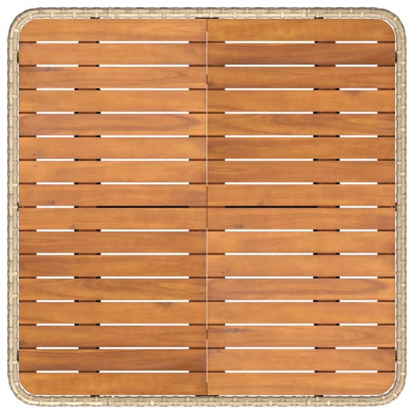 Möbelset med kudde 8 pcs Beige och Ljusgrå PE Rattan