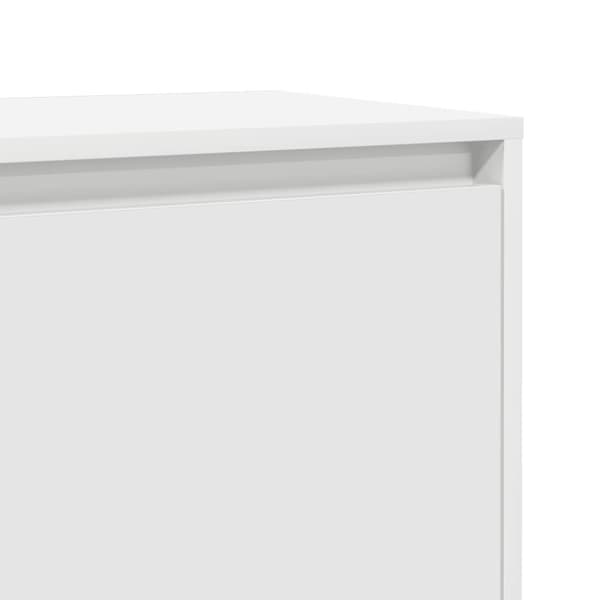 Sängbord vit 45x34x44,5 cm konstruerat trä