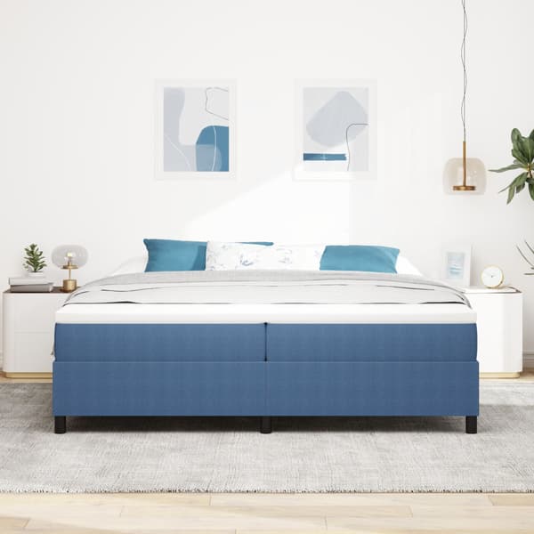 Bäddfjäder Blå och Vit 200 x 200 cm Kordread tyg