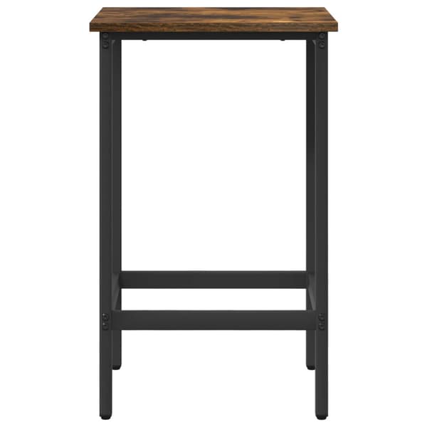 Barpall 2 st Rökt ek 40 x 32 x 64 cm Konstruerat trä