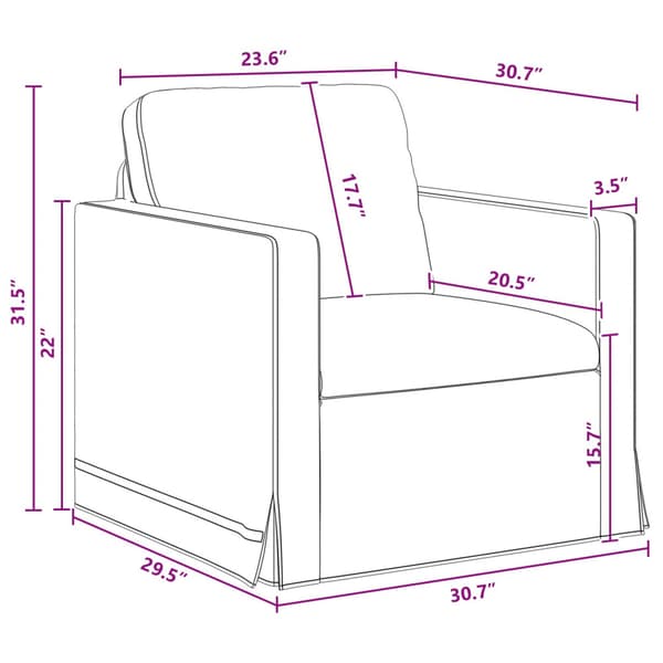 Soffset 2 pcs Mörkgrå 136 x 82 x 85 cm Tyg