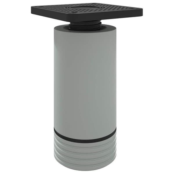 Möbelfötter Justerbar 2 pcs Vit 64 x 64 x 100 mm PP