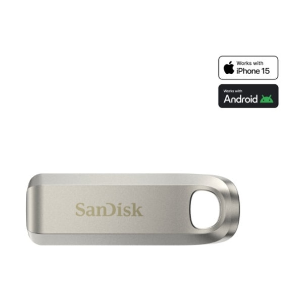SanDisk Ultra Luxe - USB flash-enhet - 128 GB Silver