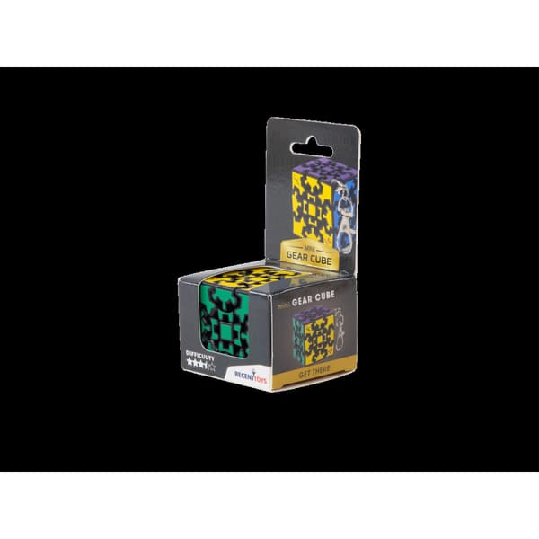 Kugghjulsdriven IQ-kub med nyckelhake - Meffert’s Mini Gear Cube
