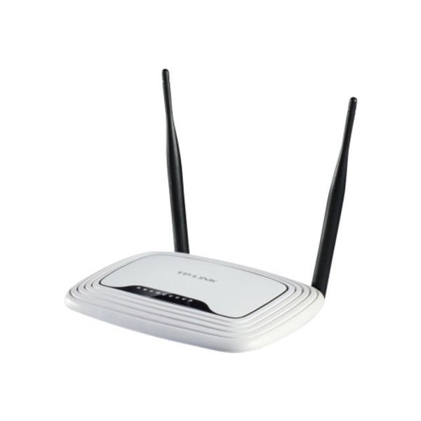 TP-Link TL-WR841N 300Mbps Wireless N Router - trådlös router - Wi-Fi - skrivbordsmodell Vit