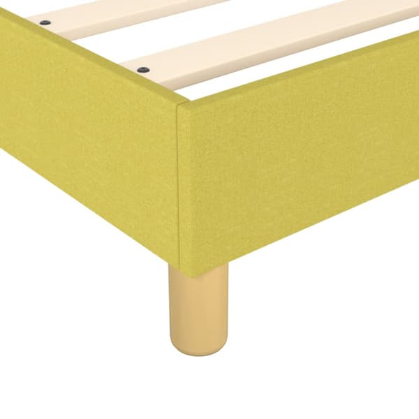 Boxspring-sängram grön 90x190 cm tyg