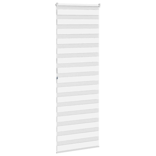 Rullgardin zebra vit 80x200 cm tyg bredd 75,9 cm polyester