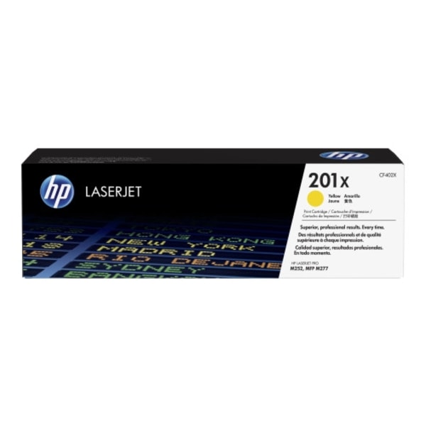 HP 201X - Lång livslängd - gul - original - LaserJet - tonerkassett (CF402X)