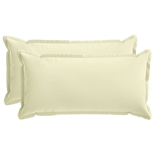Kudde med kudde HOUTEN 2 st Gräddvit Polyester