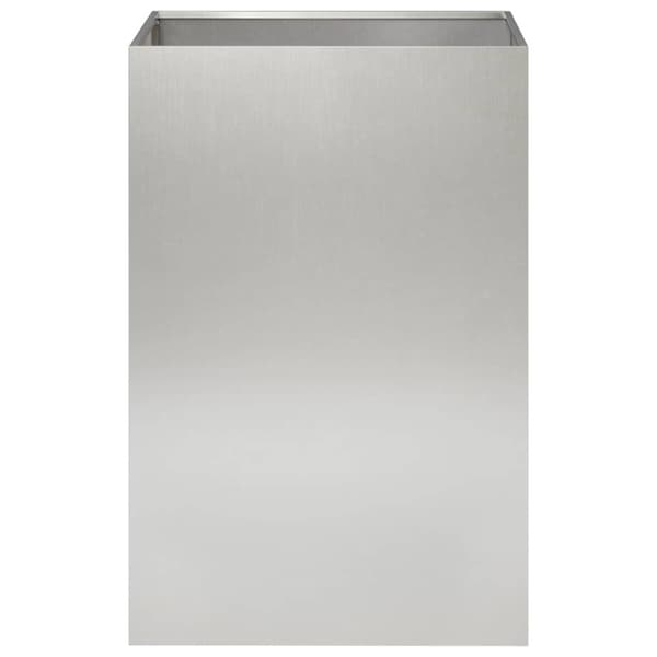 Trädgårdsplanterare Silver 50 x 50 x 75 cm Rostfritt stål