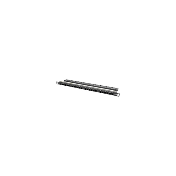 Lanberg PPU6-0024-B - patch-panel - 0.5U - 19"