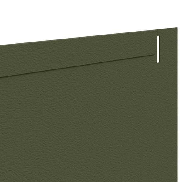 Kant för gräsmatta 10 pcs 102 x 15 x 4 cm Stål Olivgrön
