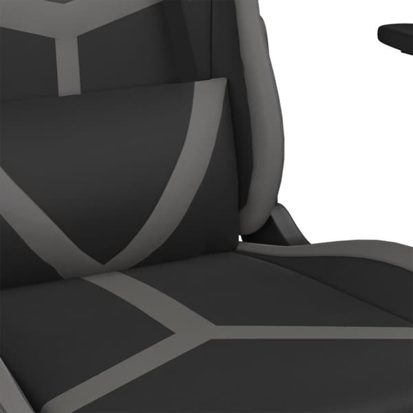 Gamingstol svart och grå konstläder