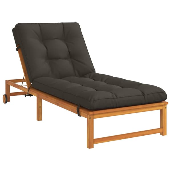 Solstol Kudde VIANEN 100% Polyester Antracit 200 x 80 x 8 cm