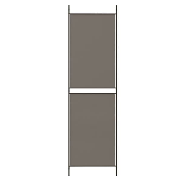 Rumsavdelare 5 paneler antracit 250x200 cm tyg