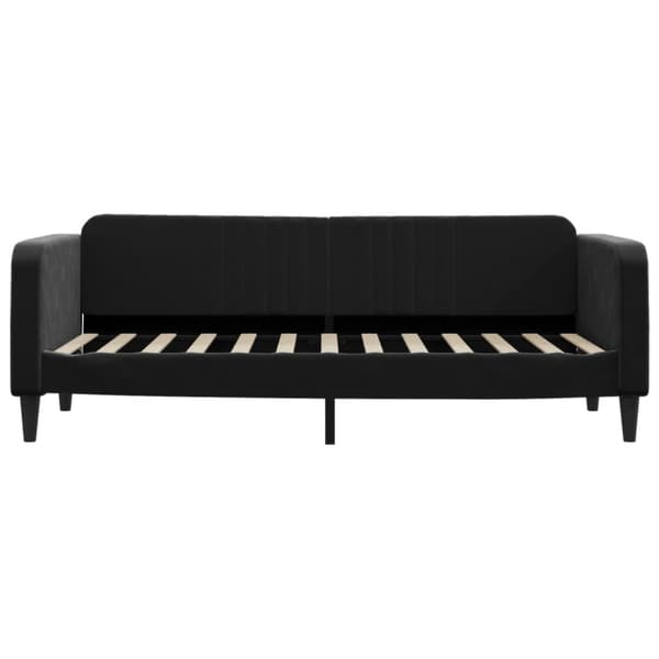 Dagbädd utdragbar svart 80x200 cm sammet