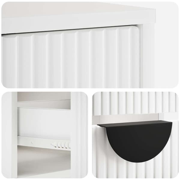 TV-skåp VENRAY 137,5 x 33 x 40 cm Vit